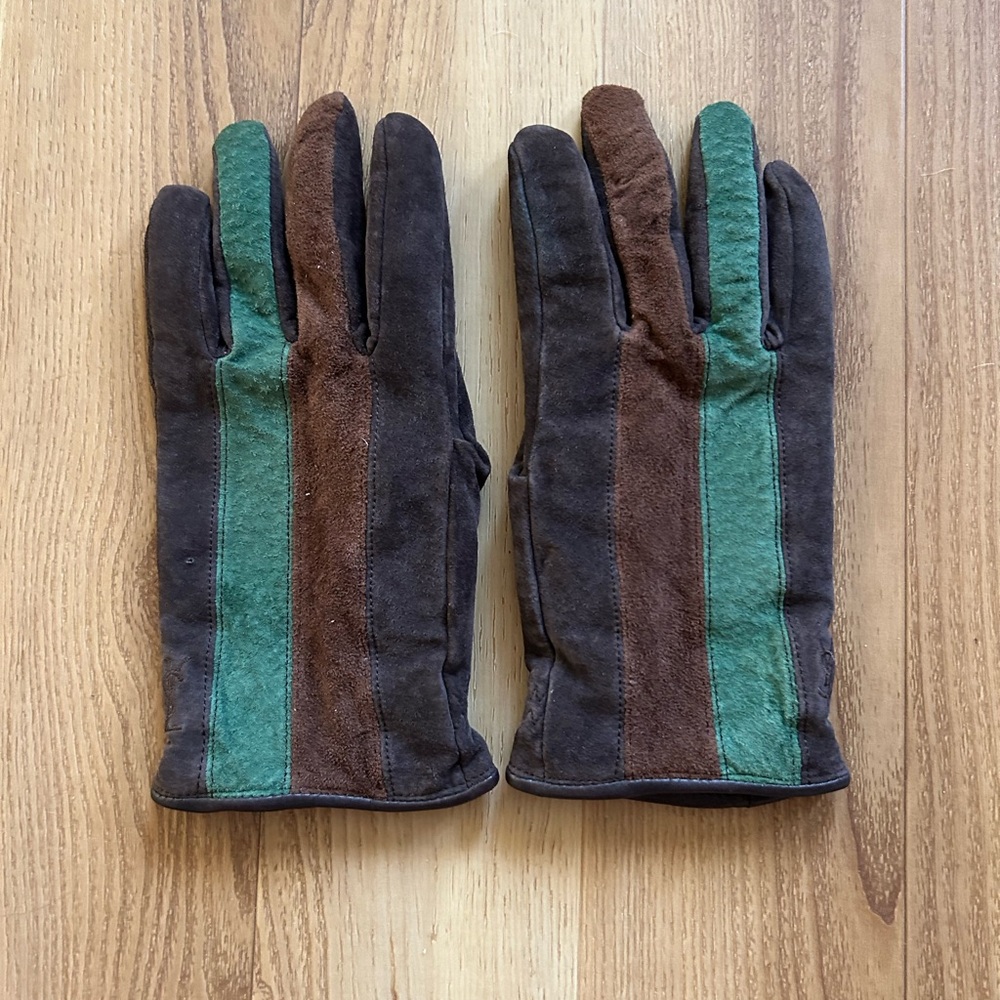 Vintage YSL Yves Saint Laurent Suede Gloves